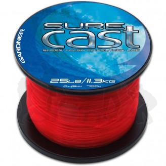 Gardner Vlasec Sure Cast Red|1400m/0,30mm (12lb) 