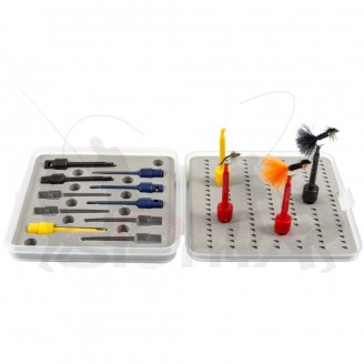 Snowbee Vázací sada s krabičkou Fly Tying Display Set