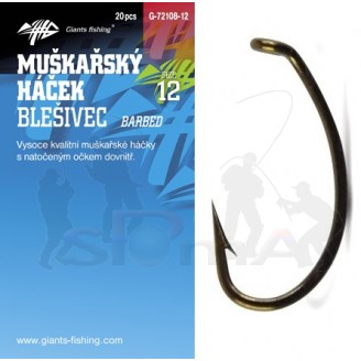 Giants fishing Háček muškařský blešivec Incurve Fly 20ks|vel.08