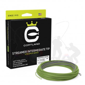 Cortland muškařská šnůra Streamer Intermediate Tip Space Grey/Moss Green|WF6I 100ft